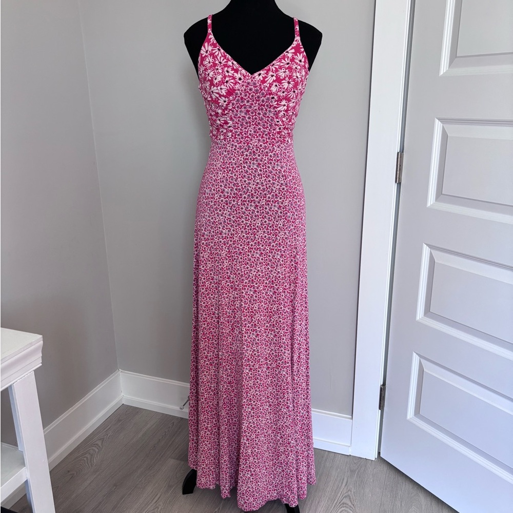 Free People Red Floral Maxi Dress